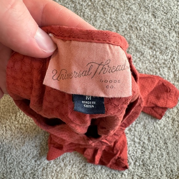 Universal Thread Red Ruffled Blouse - Picture 2 of 2